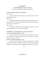 Tài liệu Đề và đáp án thi thử ĐH môn Sử khối C năm 2010_Đề 07 ppt