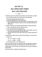 Tài liệu Bài tập C2: Đại lượng ngẫu nhiên-quy luật phân phối pdf