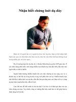 Tài liệu Nhận biết chứng loét dạ dày docx