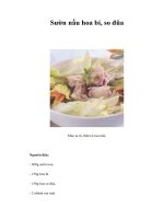 Tài liệu Sườn nấu hoa bí, so đũa ppt