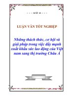 Tài liệu Luận văn tốt nghiệp “Những thách thức, cơ hội và giải pháp trong việc đẩy mạnh xuất khẩu sức lao động của Việt nam sang thị trường Châu Á” pdf