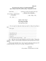 Tài liệu BIỂU MẪU 