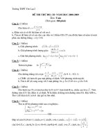 Tài liệu Đề thi thử đại học môn Toán - THPT Yên Lạc 2 doc