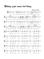 Tài liệu Bài hát những giọt máu trổ bông - Trịnh Công Sơn (lời bài hát có nốt) docx