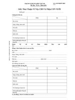 Tài liệu Mẫu giấy thỏa thuận về việc cho và nhận con nuôi pptx