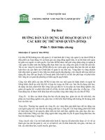 Tài liệu HƯỚNG DẪN XÂY DỰNG KẾ HOẠCH QUẢN LÝ CÁC KHU DỰ TRỮ SINH QUYỂN ppt