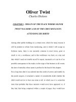 Tài liệu LUYỆN ĐỌC TIẾNG ANH QUA TÁC PHẨM VĂN HỌC-Oliver Twist -Charles Dickens -CHAPTER I docx