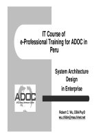 Tài liệu System Architecture Design in Enterprise docx