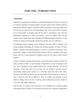 A study on the techniques for improving reading skills to non major students of english at haiphong foreign language center, haiphong university