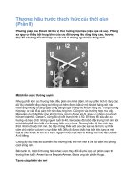 Tài liệu Thương hiệu trước thách thức của thời gian (Phần II) pdf