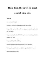 Tài liệu Thẩm định, Phê duyệt Kế hoạch an ninh cảng biển pdf