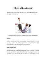 Tài liệu 10 rắc rối ở công sở pdf