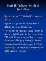 Tài liệu Điều trị chống đông trong bệnh lý tim mạch (Phần 2) ppt