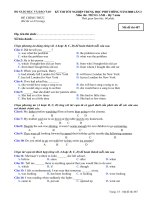 Tài liệu BỘ GIÁO DỤC VÀ ĐÀO TẠO KỲ THI TỐT NGHIỆP TRUNG HỌC PHỔ THÔNG NĂM 2008 LẦN 2 Mã đề thi 487 ppt
