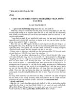 CẠNH TRANH THUẾ TRONG THỜI kì hội NHẬP, TOÀN cầu HOÁ 