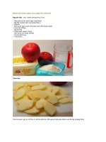 Bánh táo thơm ngon cho ngày thu mát trời 