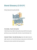 Tài liệu Brand Glossary (C-D-E-F) ppt