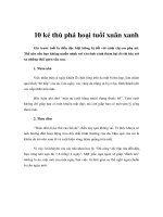 Tài liệu 10 kẻ thù phá hoại tuổi xuân xanh pptx