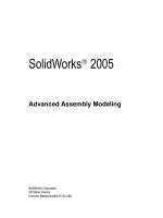 Solidworks advanced assembly modeling