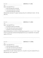 Tài liệu Đề kiểm tra 15'''' môn Hóa lớp 12 pdf