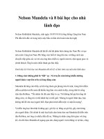 Tài liệu Nelson Mandela và 8 bài học cho nhà lãnh đạo ppt