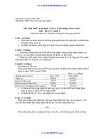 đề thi thử môn địa lý