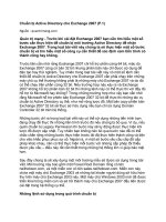 Tài liệu Chuẩn bị Active Directory cho Exchange 2007 (P.1) doc