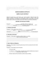 Tài liệu Sales contract 001 ppt