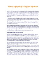 Tài liệu Giá trị nghệ thuật của gốm Việt Nam docx