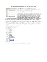 Tài liệu Sử dụng ObjectDataSource với lớp truy cập CSDL docx