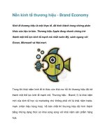 Tài liệu Nền kinh tế thương hiệu - Brand Economy ppt