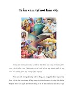 Tài liệu Trầm cảm tại nơi làm việc doc