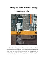 Tài liệu Đừng trở thành nạn nhân của sự thương mại hóa ppt