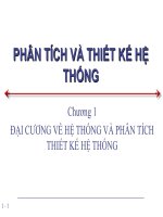Tài liệu Phân tích thiết kế hệ thống - Đại cương về hệ thống và phân tích pdf