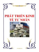 Tài liệu PHÁT TRIỂN KINH TẾ TƯ NHÂN ppt