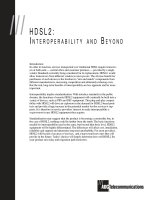 Tài liệu HDSL2 : INTEROPERBILITY AND BEYOND ppt