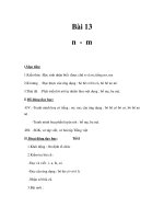 Tài liệu Tiếng việt 1 - Bài 13, 14 pdf