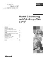 Tài liệu Module 6: Monitoring and Optimizing a Web Server pptx