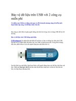 Tài liệu Bảo vệ dữ liệu trên USB với 2 công cụ miễn phí docx