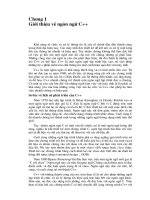 Tài liệu Giới thiệu về ngôn ngữ C docx