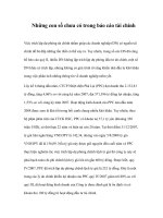 Tài liệu Những con số chưa có trong báo cáo tài chính pdf