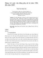 Đảng với cuộc vận động phụ nữ từ năm 1986 đến năm 2009 