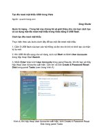Tài liệu Tạo đĩa reset mật khẩu USB trong Vista docx