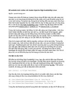 Tài liệu Để website luôn online với cluster Apache High Availability Linux doc