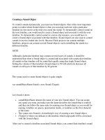 Tài liệu Creating a Sound Object pdf