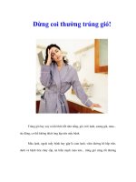 Tài liệu Đừng coi thường trúng gió! docx