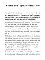 Tài liệu Rò luân nhĩ dễ bị nhầm với nhọt ở tai ppt