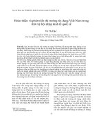 Tài liệu Hoàn thiện và phát triển thị trường tín dụng Việt Nam trong thời kỳ hội nhập kinh tế quốc tế pdf