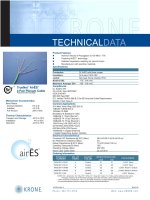 Tài liệu KRONE - Datasheet - Cat 5eT - Cable - AirES 4 pair Plenum 350Mhz pptx