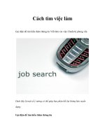 Tài liệu Cách tìm việc làm doc